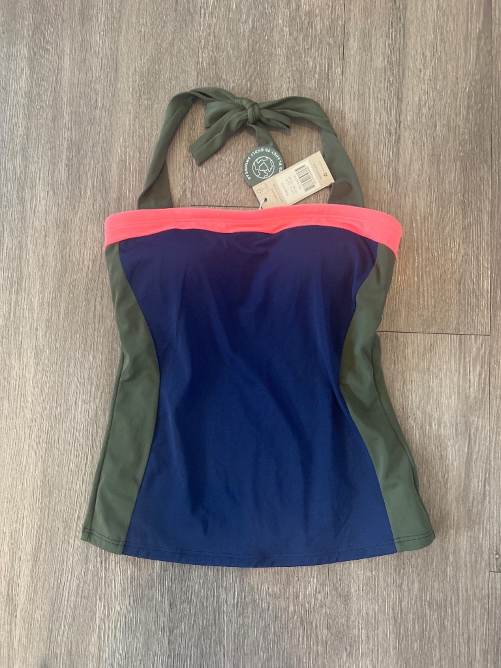 NWT Boden Color Block Tankini Top (size 8)